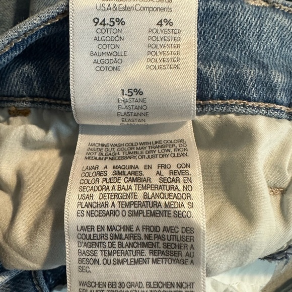 MOTHER DENIM - The Hustler Ankle Fray Jeans in Thrilling Shots Size 27 - Picture 6 of 10